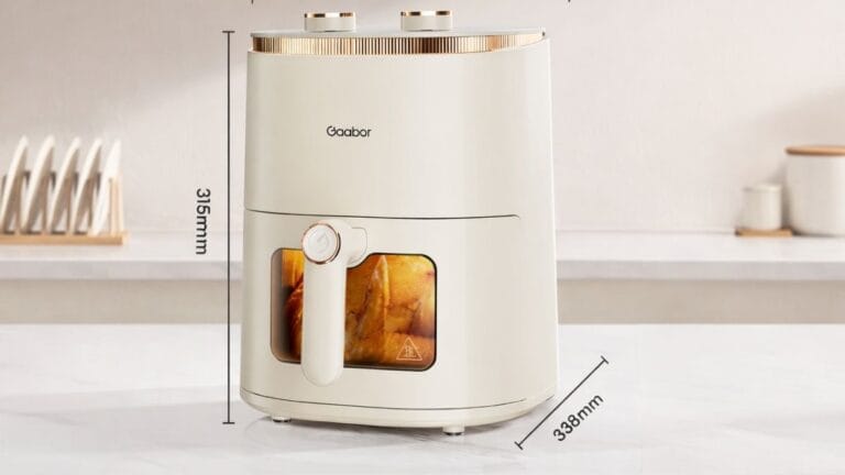 Nồi chiên không dầu có tốn điện không? Công suất nồi chiên không dầu thường được in trên thân hoặc đáy nồi chiên.