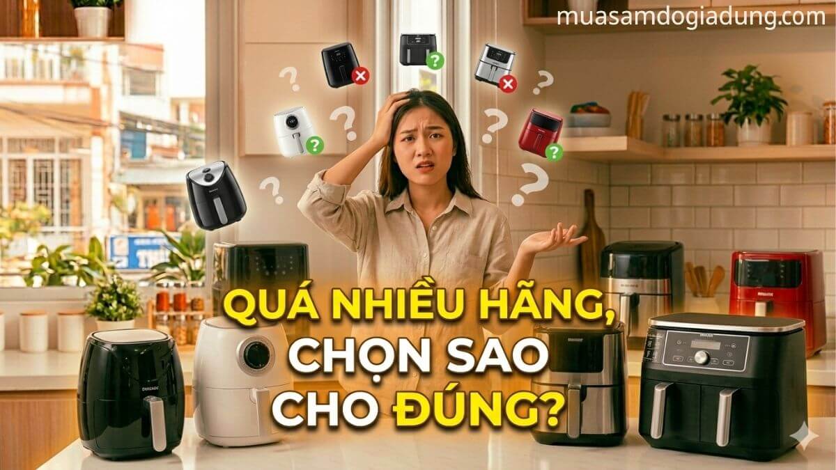 Nên chọn hãng nồi chiên không dầu nào phù hợp với nhu cầu gia đình