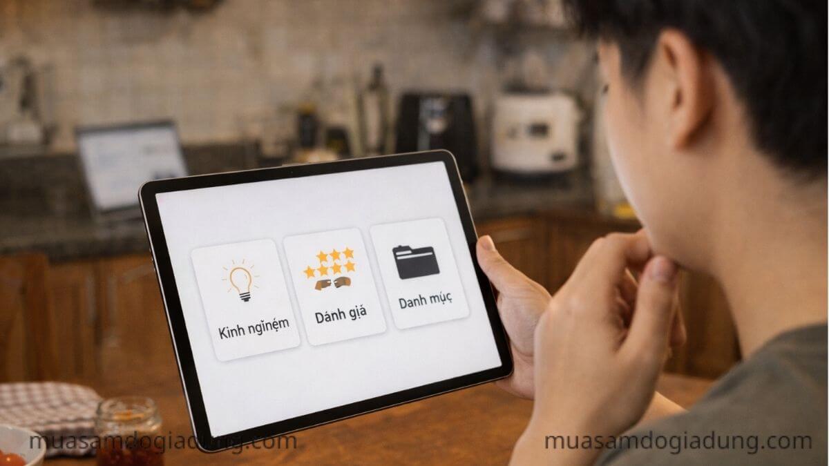 chọn nội dung đánh giá kinh nghiệm đồ gia dụng phù hợp nhu cầu