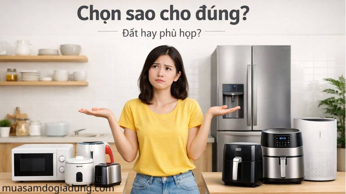 Kinh nghiệm chọn mua đồ gia dụng phù hợp tránh mua sai