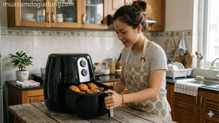 nồi chiên không dầu giá rẻ có tốt không khi sử dụng thực tế