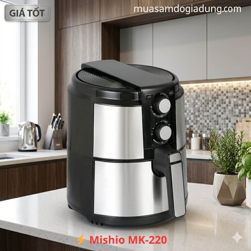 Nồi chiên không dầu Mishio MK-220 5L