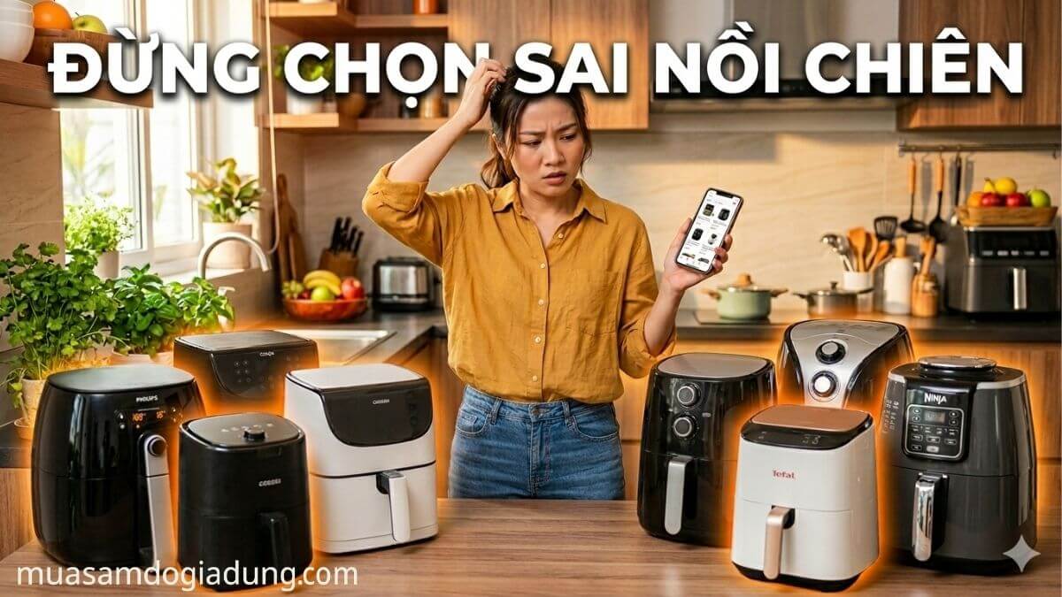 Top nồi chiên không dầu đáng mua phù hợp nhu cầu gia đình