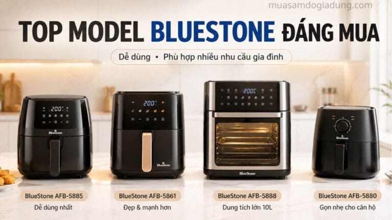 Các mẫu nồi chiên không dầu BlueStone đáng mua hiện nay