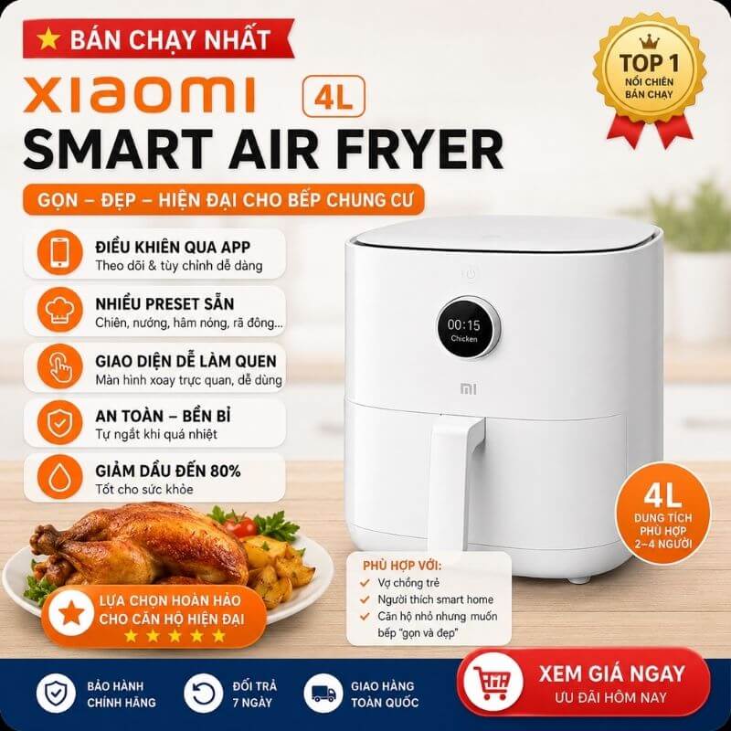 Nồi chiên không dầu Xiaomi Smart Air Fryer 4L