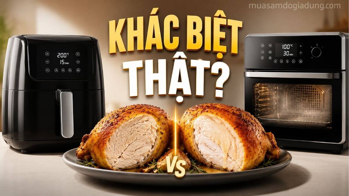 Nồi chiên hơi nước và nồi chiên không dầu khác nhau như thế nào