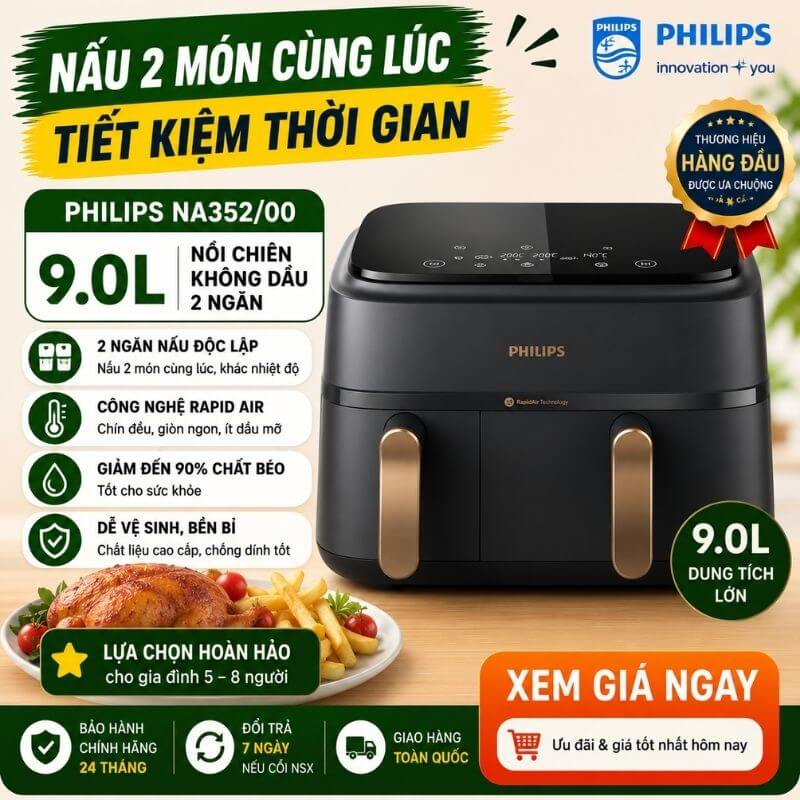 Nồi chiên không dầu Philips NA352/00