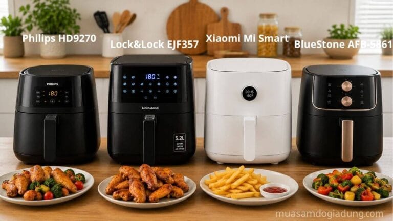 So sánh Lock&Lock EJF357 với Philips HD9270 Xiaomi Mi Smart và BlueStone AFB-5861