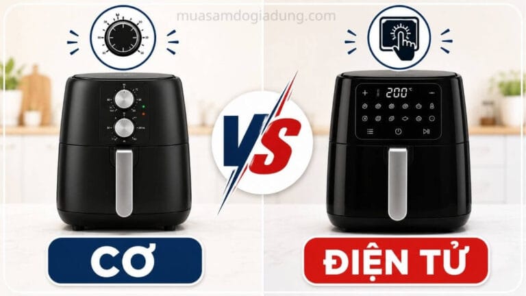 Nồi chiên không dầu cơ và điện tử