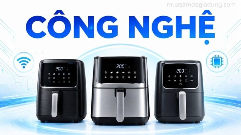 Nhóm thương hiệu nồi chiên không dầu thiên về công nghệ.